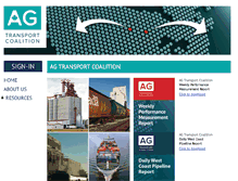 Tablet Screenshot of agtransportcoalition.com